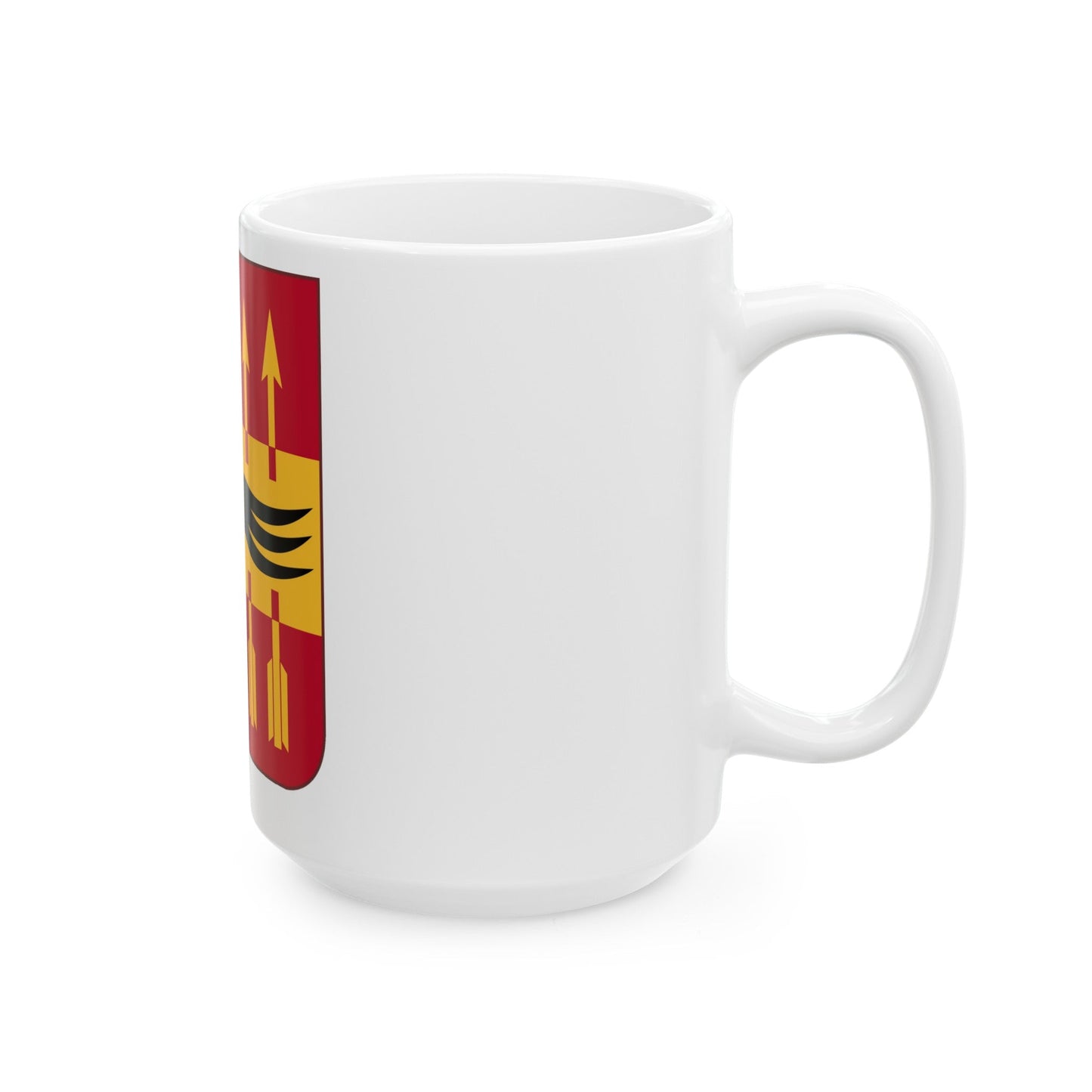 195th Antiaircraft Artillery Battalion v2 (U.S. Army) White Coffee Mug-The Sticker Space