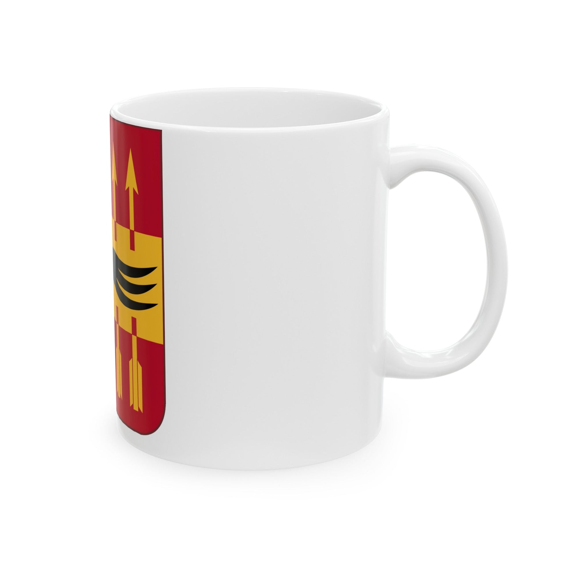 195th Antiaircraft Artillery Battalion v2 (U.S. Army) White Coffee Mug-The Sticker Space