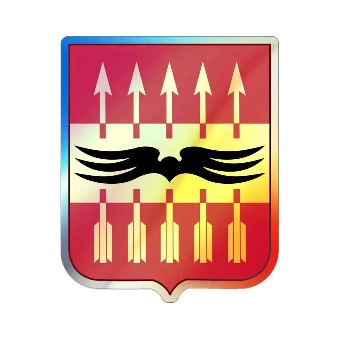 195th Antiaircraft Artillery Battalion v2 (U.S. Army) Holographic STICKER Die-Cut Vinyl Decal 2 Inch Holographic - The Sticker Space