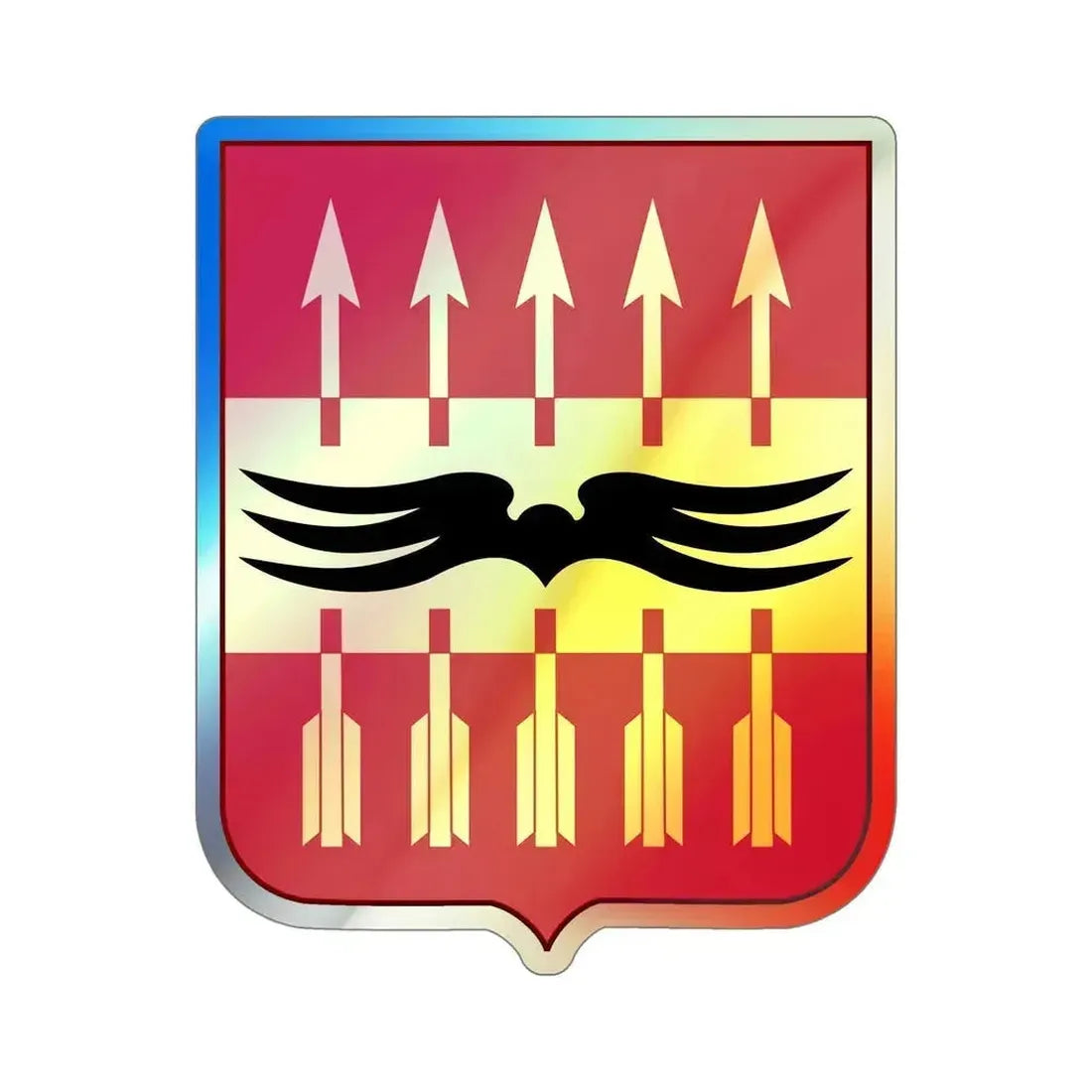 195th Antiaircraft Artillery Battalion v2 (U.S. Army) Holographic STICKER Die-Cut Vinyl Decal 5 Inch Holographic - The Sticker Space