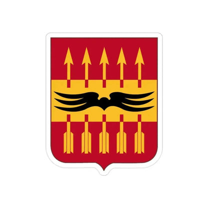 195th Antiaircraft Artillery Battalion v2 (U.S. Army) REVERSE PRINT Transparent Die-Cut STICKER 2 Inch Die-Cut Transparent - The Sticker Space