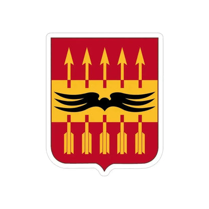 195th Antiaircraft Artillery Battalion v2 (U.S. Army) REVERSE PRINT Transparent Die-Cut STICKER 3 Inch Die-Cut Transparent - The Sticker Space