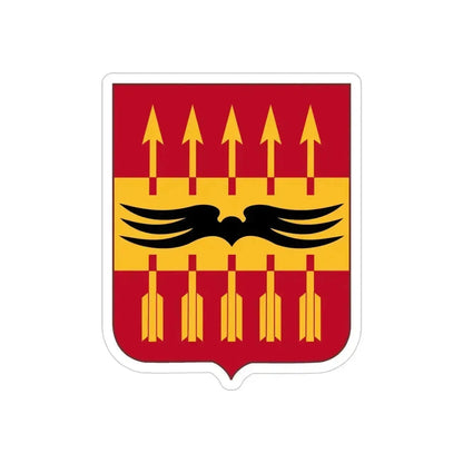 195th Antiaircraft Artillery Battalion v2 (U.S. Army) REVERSE PRINT Transparent Die-Cut STICKER 4 Inch Die-Cut Transparent - The Sticker Space