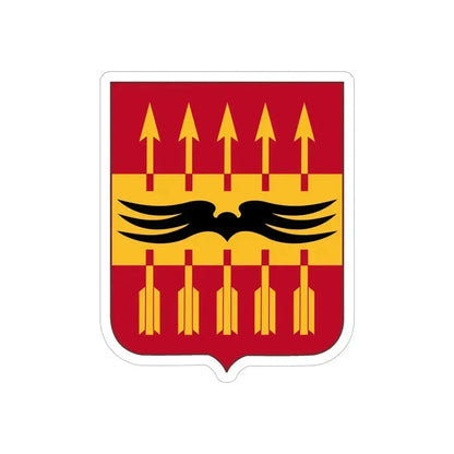 195th Antiaircraft Artillery Battalion v2 (U.S. Army) REVERSE PRINT Transparent Die-Cut STICKER 5 Inch Die-Cut Transparent - The Sticker Space