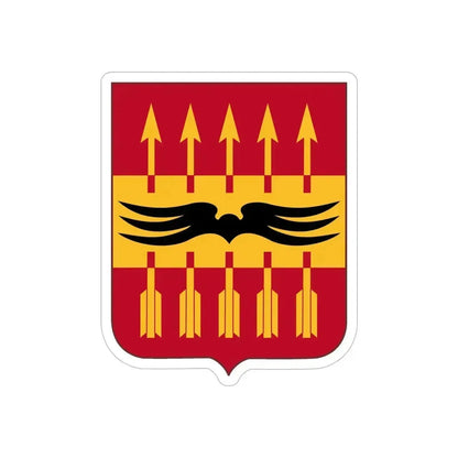 195th Antiaircraft Artillery Battalion v2 (U.S. Army) REVERSE PRINT Transparent Die-Cut STICKER 6 Inch Die-Cut Transparent - The Sticker Space