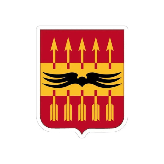 195th Antiaircraft Artillery Battalion v2 (U.S. Army) REVERSE PRINT Transparent Die-Cut STICKER 6 Inch Die-Cut Transparent - The Sticker Space