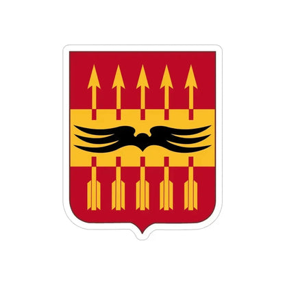 195th Antiaircraft Artillery Battalion v2 (U.S. Army) REVERSE PRINT Transparent Die-Cut STICKER - The Sticker Space