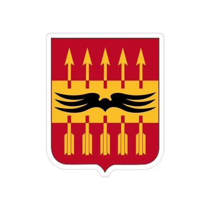 195th Antiaircraft Artillery Battalion v2 (U.S. Army) REVERSE PRINT Transparent Die-Cut STICKER - The Sticker Space