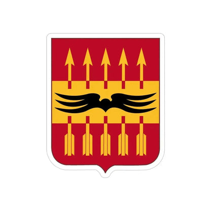 195th Antiaircraft Artillery Battalion v2 (U.S. Army) REVERSE PRINT Transparent Die-Cut STICKER - The Sticker Space