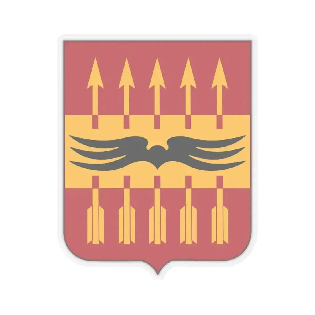 195th Antiaircraft Artillery Battalion v2 (U.S. Army) STICKER Vinyl Kiss-Cut Decal 4 Inch Transparent - The Sticker Space