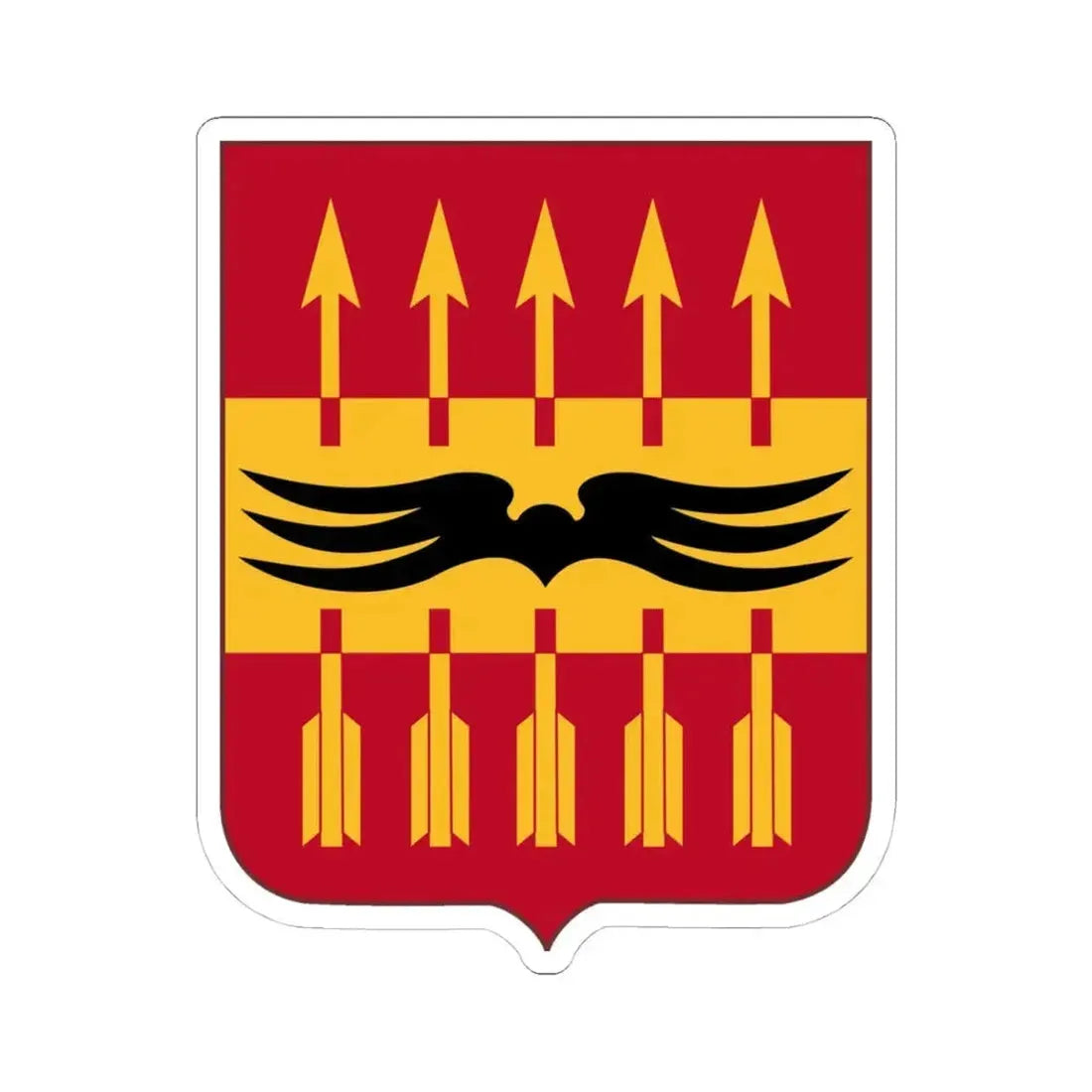 195th Antiaircraft Artillery Battalion v2 (U.S. Army) STICKER Vinyl Kiss-Cut Decal 4 Inch White - The Sticker Space