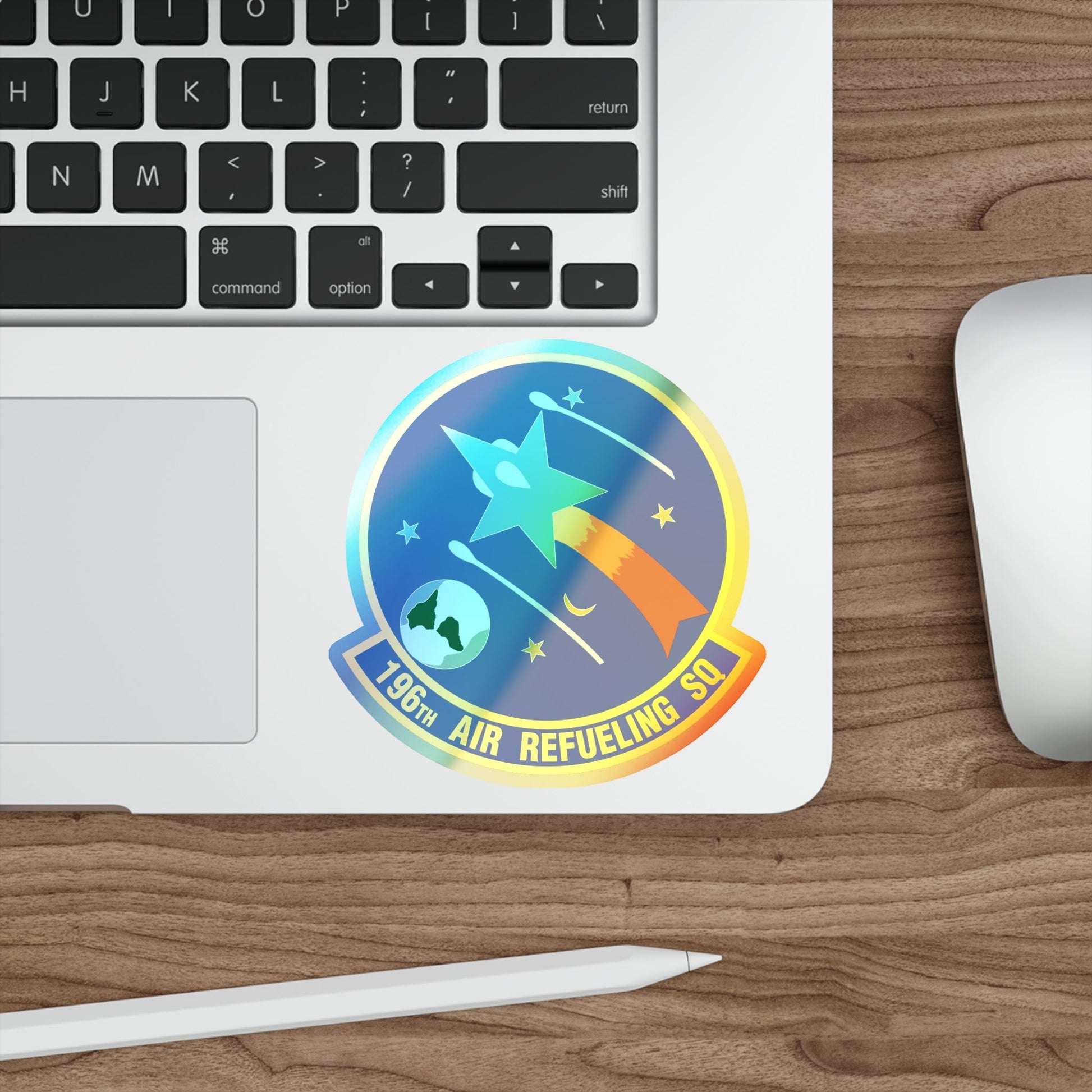 196 Air Refueling Squadron (U.S. Air Force) Holographic STICKER Die-Cut Vinyl Decal-The Sticker Space