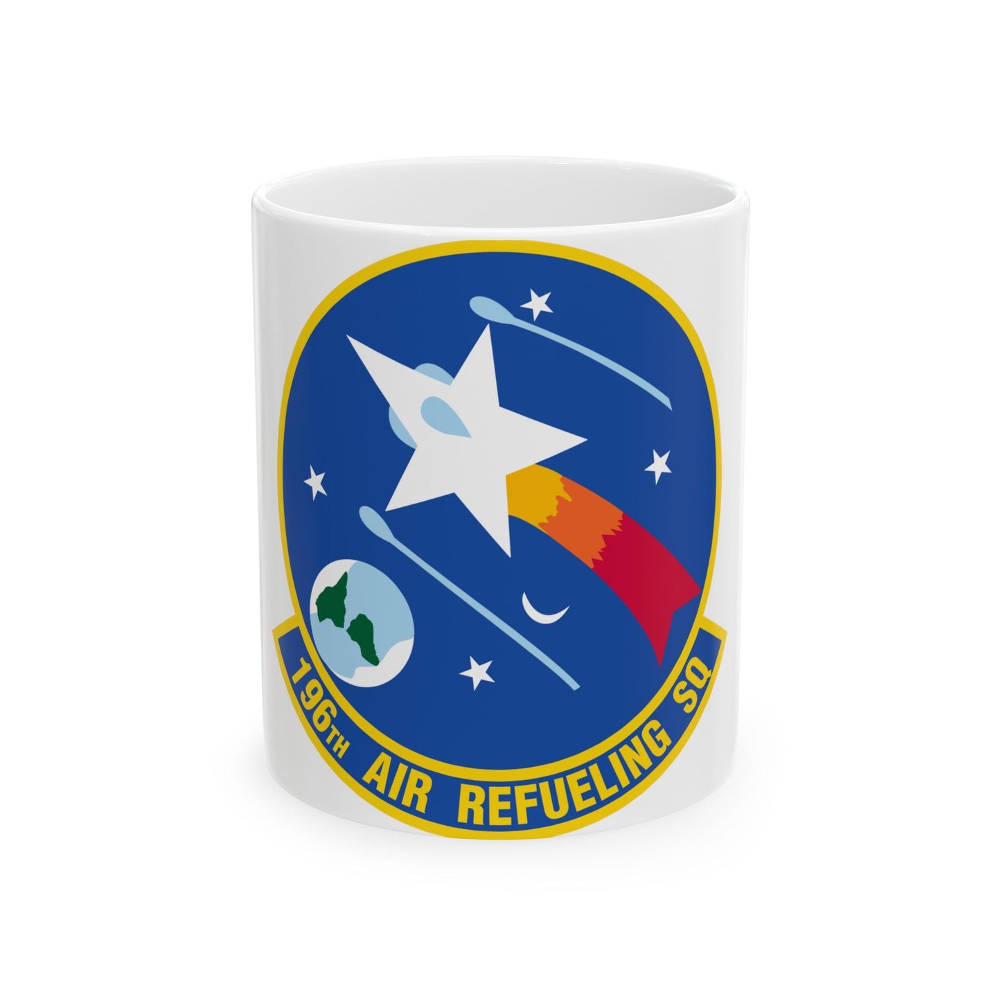196 Air Refueling Squadron (U.S. Air Force) White Coffee Mug-11oz-The Sticker Space