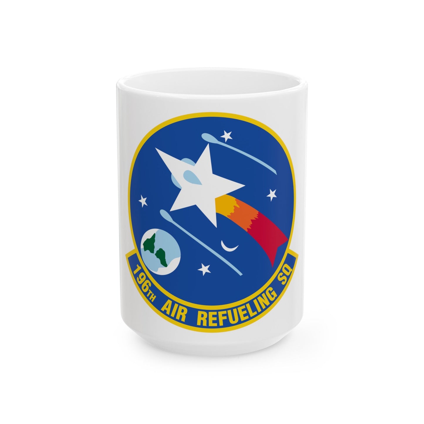 196 Air Refueling Squadron (U.S. Air Force) White Coffee Mug-15oz-The Sticker Space