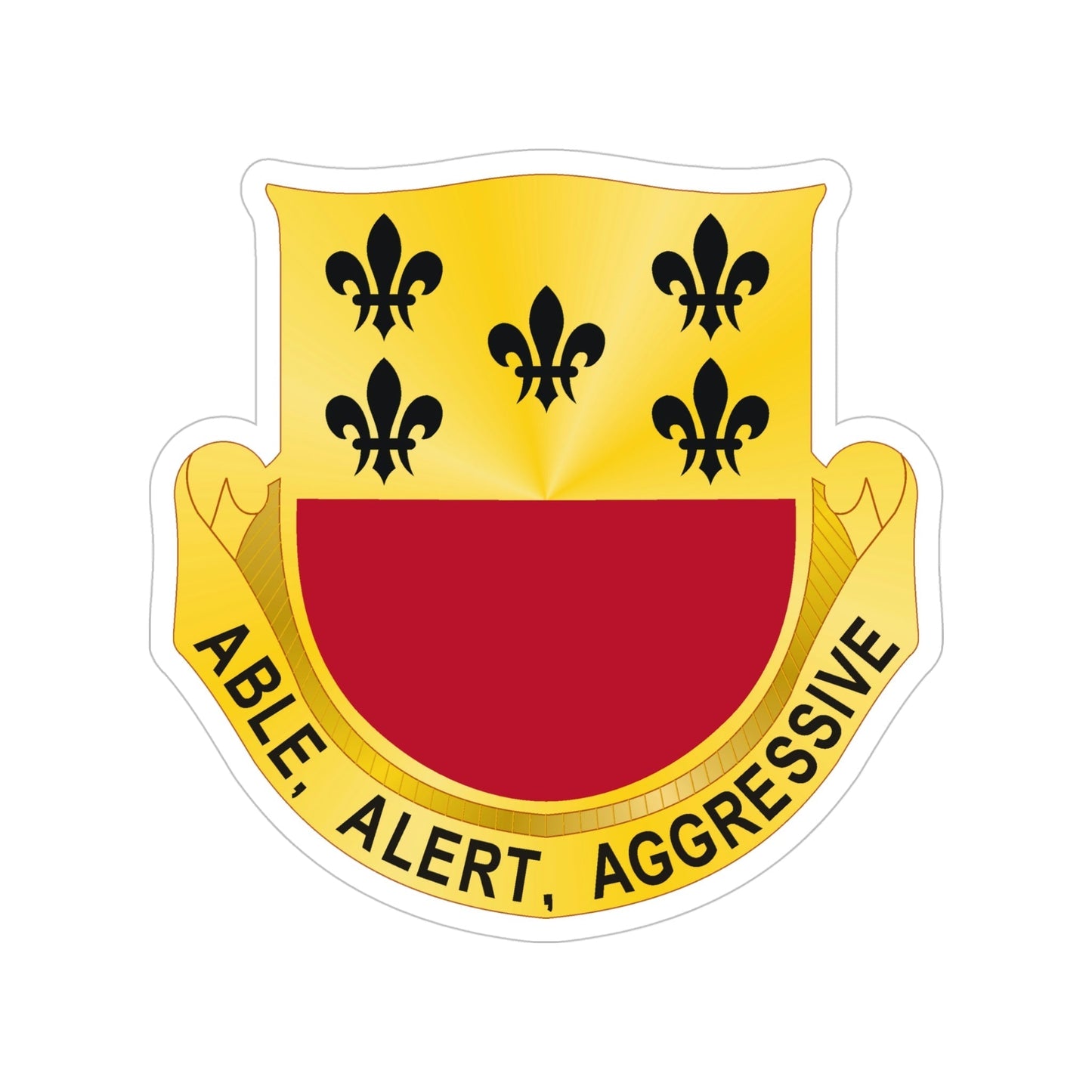 196 Armor Regiment (U.S. Army) Transparent STICKER Die-Cut Vinyl Decal-5 Inch-The Sticker Space