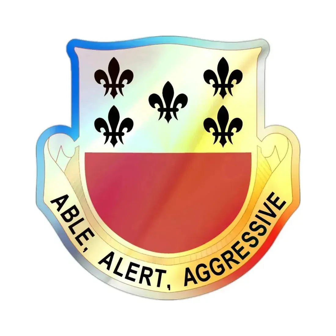 196 Armor Regiment (U.S. Army) Holographic STICKER Die-Cut Vinyl Decal 2 Inch Holographic - The Sticker Space