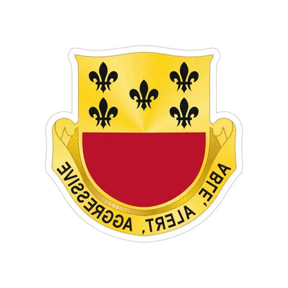 196 Armor Regiment (U.S. Army) REVERSE PRINT Transparent Die-Cut STICKER 5 Inch Die-Cut Transparent - The Sticker Space