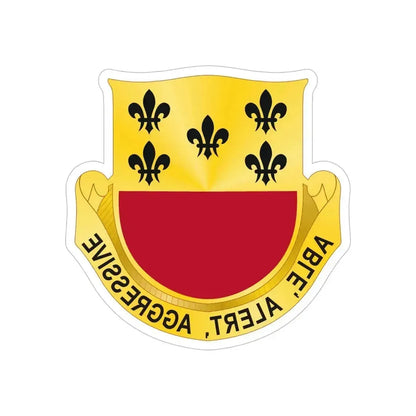 196 Armor Regiment (U.S. Army) REVERSE PRINT Transparent Die-Cut STICKER 6 Inch Die-Cut Transparent - The Sticker Space