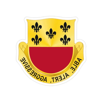 196 Armor Regiment (U.S. Army) REVERSE PRINT Transparent Die-Cut STICKER - The Sticker Space