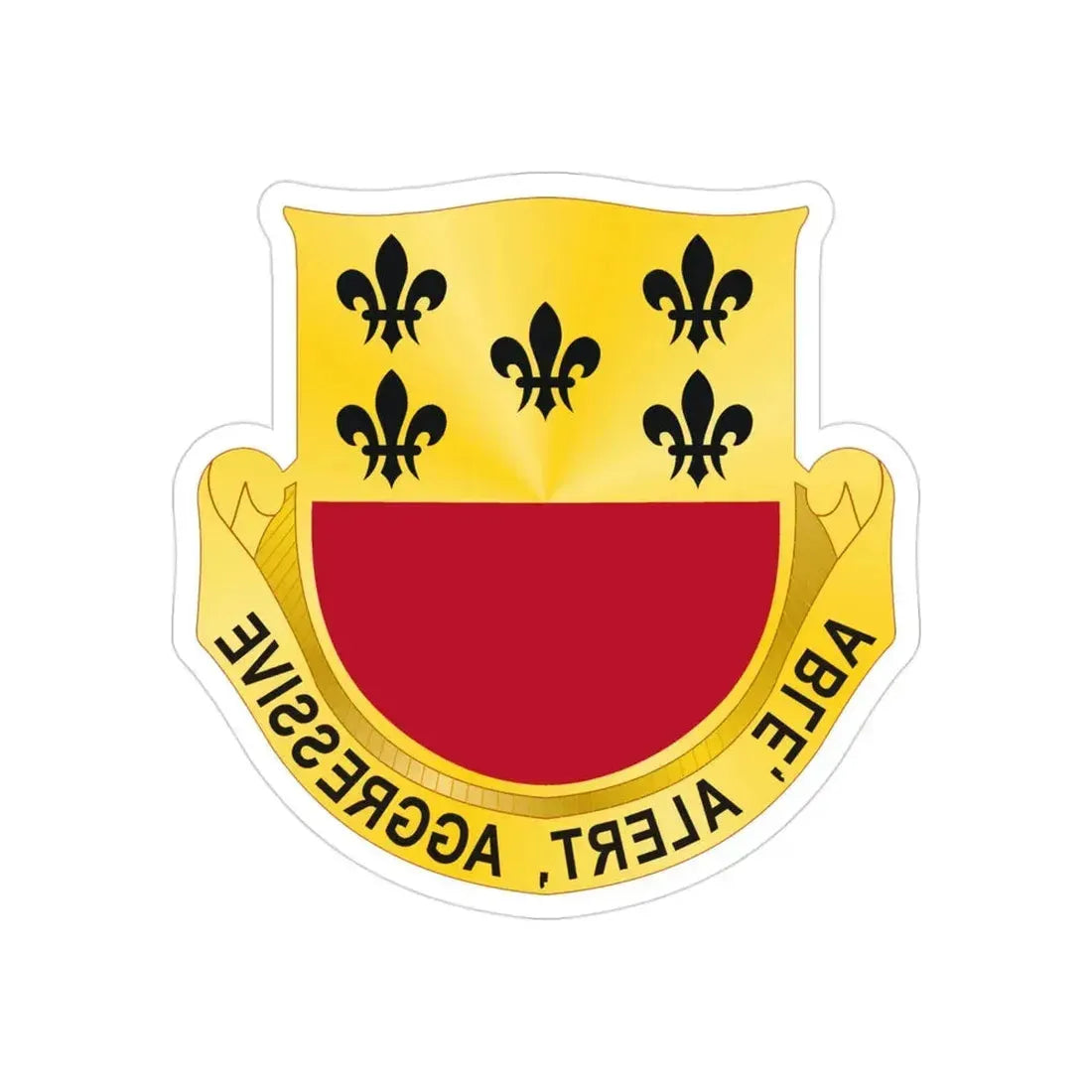 196 Armor Regiment (U.S. Army) REVERSE PRINT Transparent Die-Cut STICKER - The Sticker Space