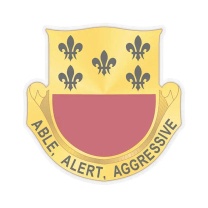 196 Armor Regiment (U.S. Army) STICKER Vinyl Kiss-Cut Decal 4 Inch Transparent - The Sticker Space