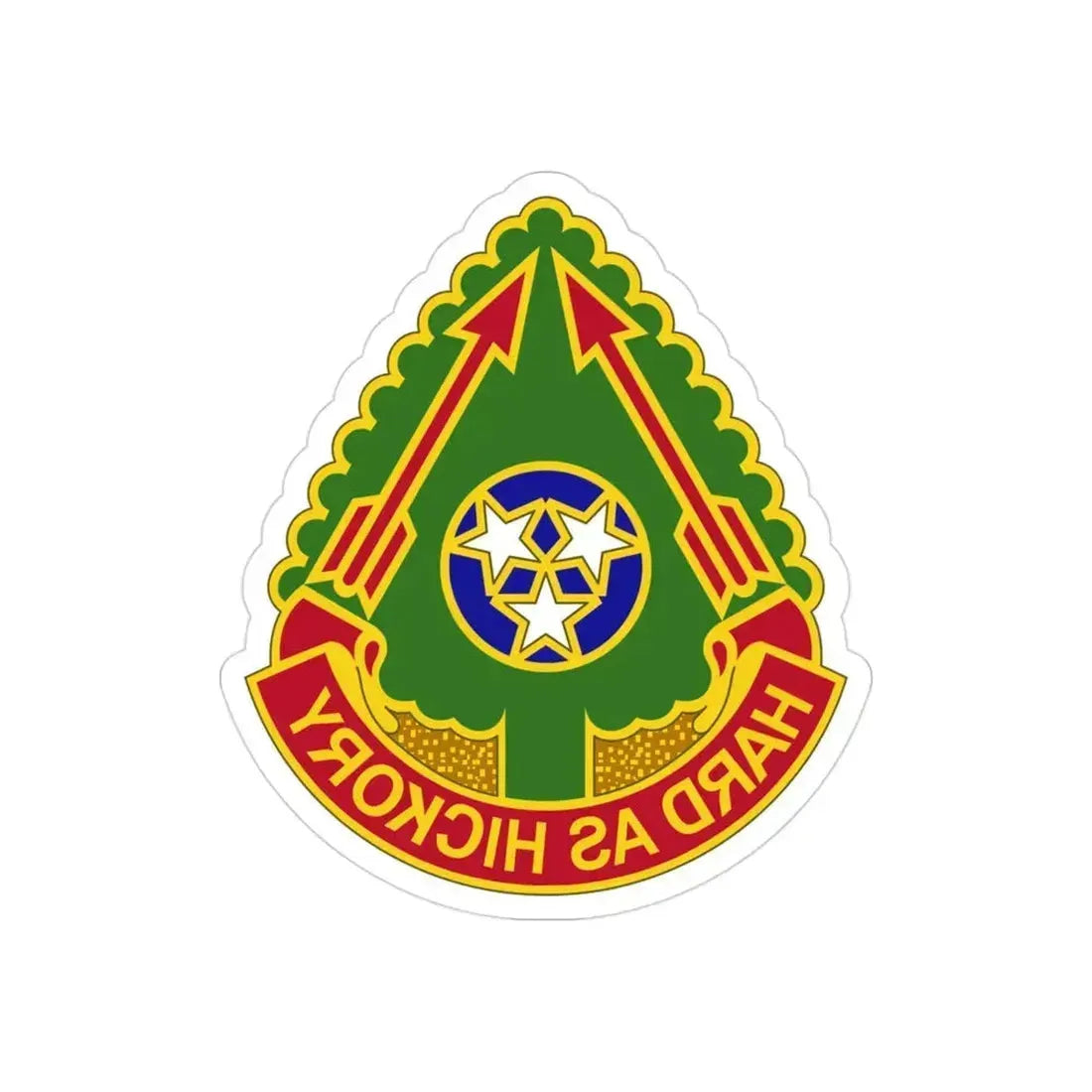 196 Field Artillery Brigade 2 (U.S. Army) REVERSE PRINT Transparent Die-Cut STICKER 3 Inch Die-Cut Transparent - The Sticker Space