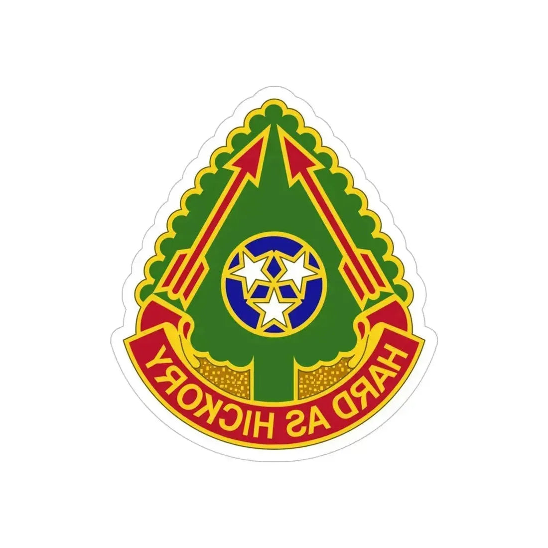 196 Field Artillery Brigade 2 (U.S. Army) REVERSE PRINT Transparent Die-Cut STICKER 5 Inch Die-Cut Transparent - The Sticker Space