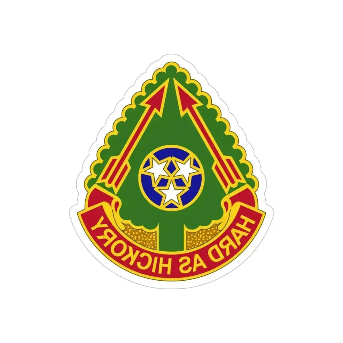 196 Field Artillery Brigade 2 (U.S. Army) REVERSE PRINT Transparent Die-Cut STICKER 6 Inch Die-Cut Transparent - The Sticker Space