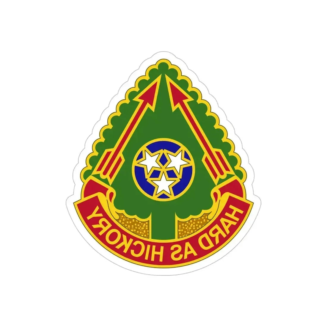 196 Field Artillery Brigade 2 (U.S. Army) REVERSE PRINT Transparent Die-Cut STICKER - The Sticker Space