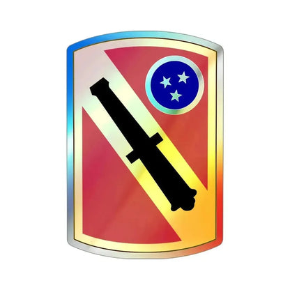 196 Field Artillery Brigade (U.S. Army) Holographic STICKER Die-Cut Vinyl Decal 4 Inch Holographic - The Sticker Space