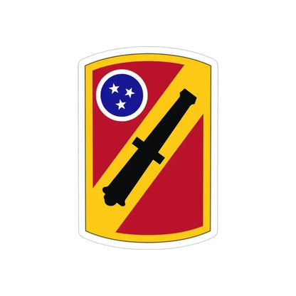 196 Field Artillery Brigade (U.S. Army) REVERSE PRINT Transparent Die-Cut STICKER 5 Inch Die-Cut Transparent - The Sticker Space
