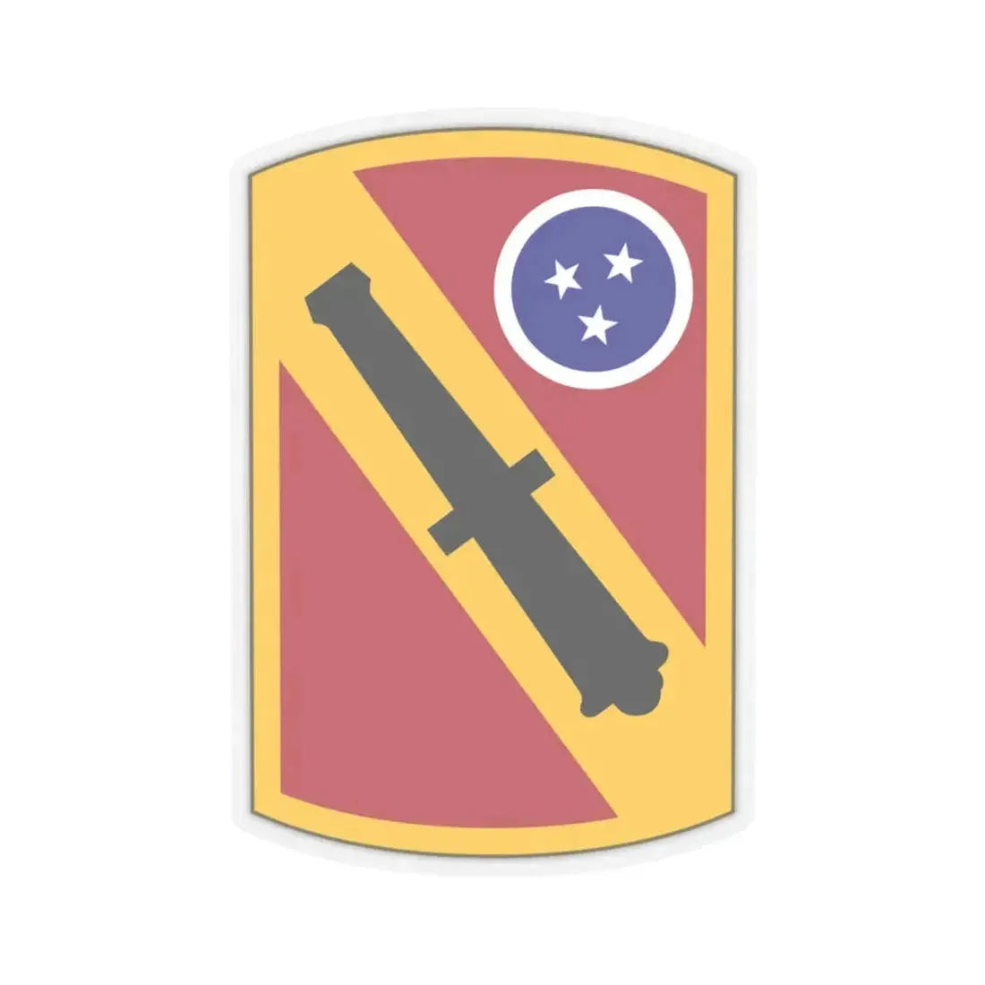 196 Field Artillery Brigade (U.S. Army) STICKER Vinyl Kiss-Cut Decal 4 Inch Transparent - The Sticker Space
