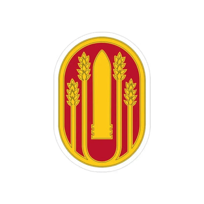 196 Maneuver Enhancement Brigade (U.S. Army) REVERSE PRINT Transparent Die-Cut STICKER 2 Inch Die-Cut Transparent - The Sticker Space