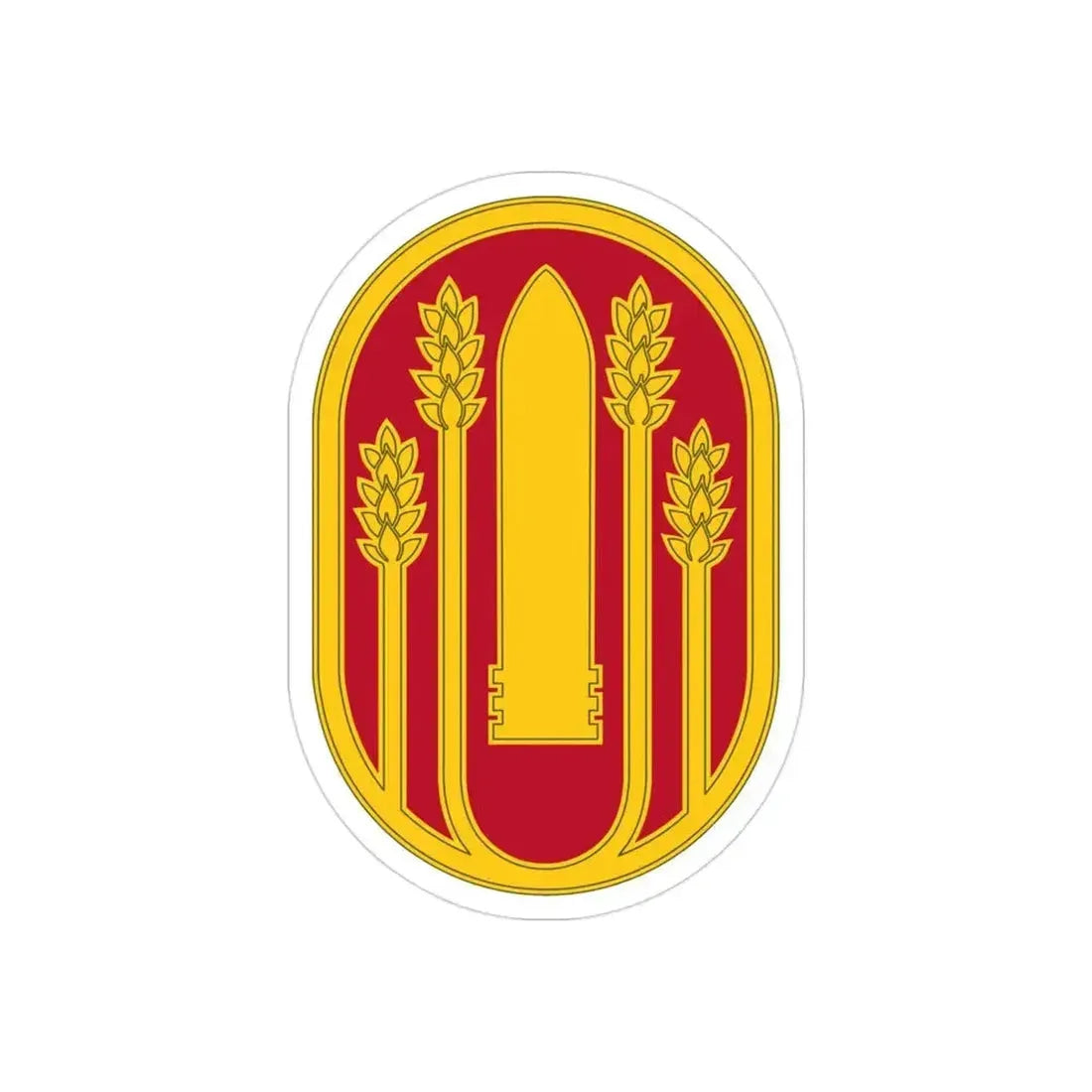 196 Maneuver Enhancement Brigade (U.S. Army) REVERSE PRINT Transparent Die-Cut STICKER 3 Inch Die-Cut Transparent - The Sticker Space