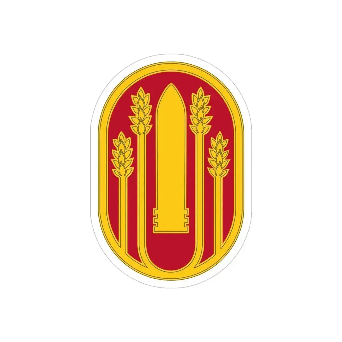 196 Maneuver Enhancement Brigade (U.S. Army) REVERSE PRINT Transparent Die-Cut STICKER 4 Inch Die-Cut Transparent - The Sticker Space