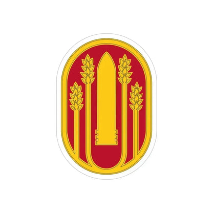 196 Maneuver Enhancement Brigade (U.S. Army) REVERSE PRINT Transparent Die-Cut STICKER 5 Inch Die-Cut Transparent - The Sticker Space