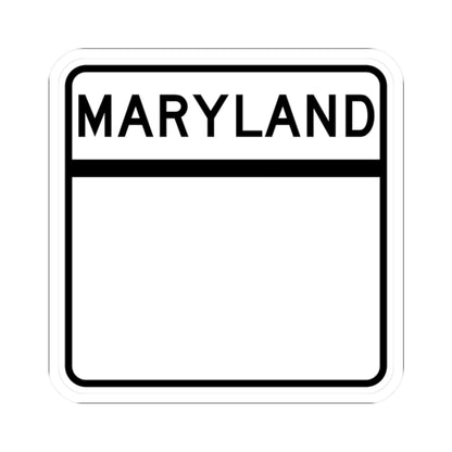 MD blank (Maryland) (Road Sign) STICKER Vinyl Kiss-Cut Decal