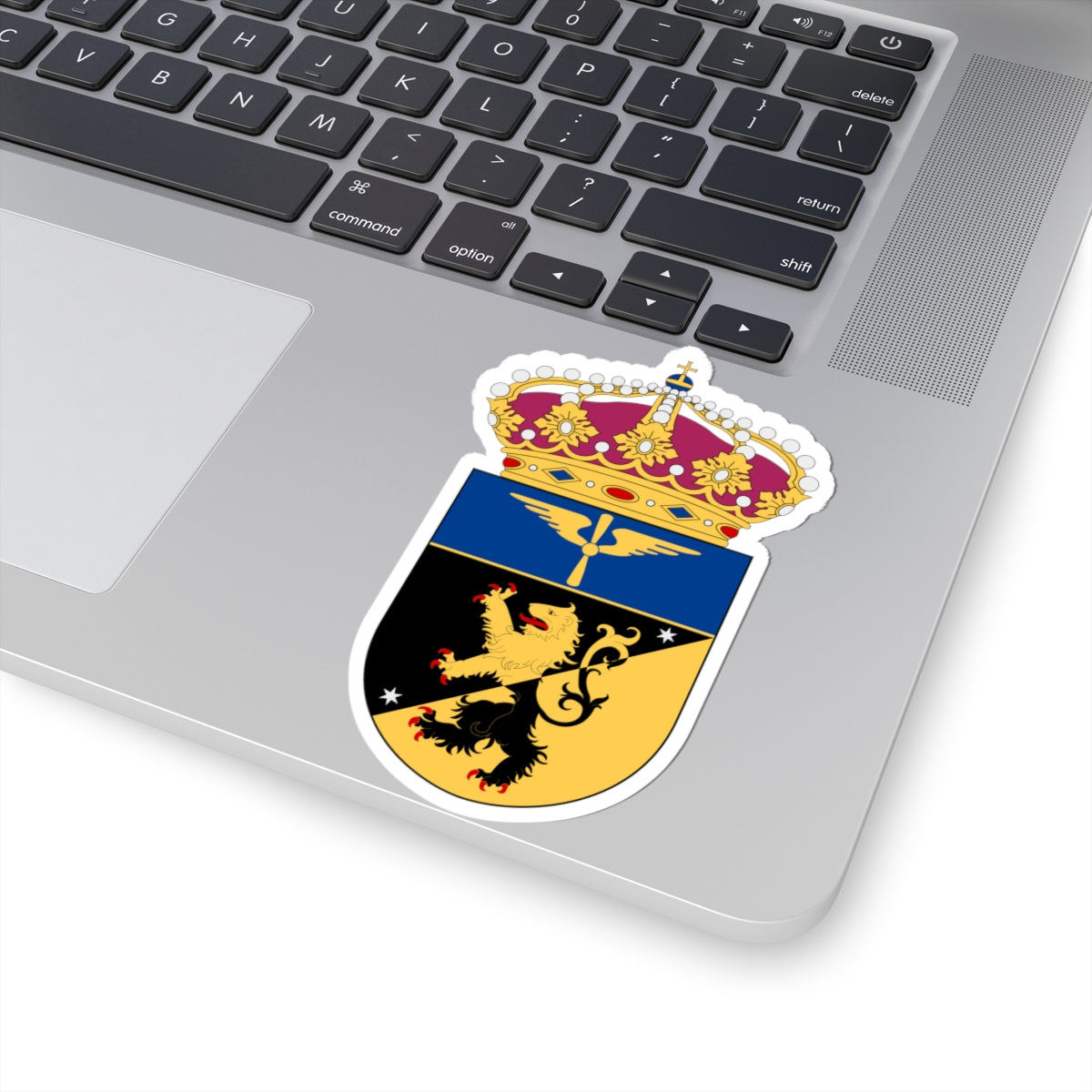 Skaraborgs flygflottilj vapen (Sweden) (Coat of Arms) STICKER Vinyl Kiss-Cut Decal