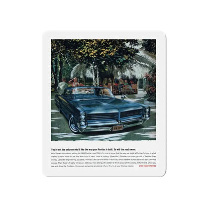 1964 Pontiac ad, This Week Magazine, May 16, 1964 (Magazine Illustration) Refrigerator Magnet 5 Inch - The Sticker Space