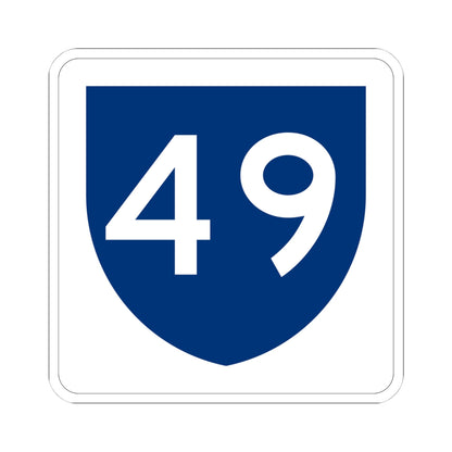 PR primary 49 (Puerto Rico) (Road Sign) STICKER Vinyl Kiss-Cut Decal