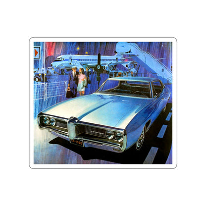 1968 Pontiac ad (Magazine Illustration) STICKER Vinyl Die-Cut Decal-White-The Sticker Space