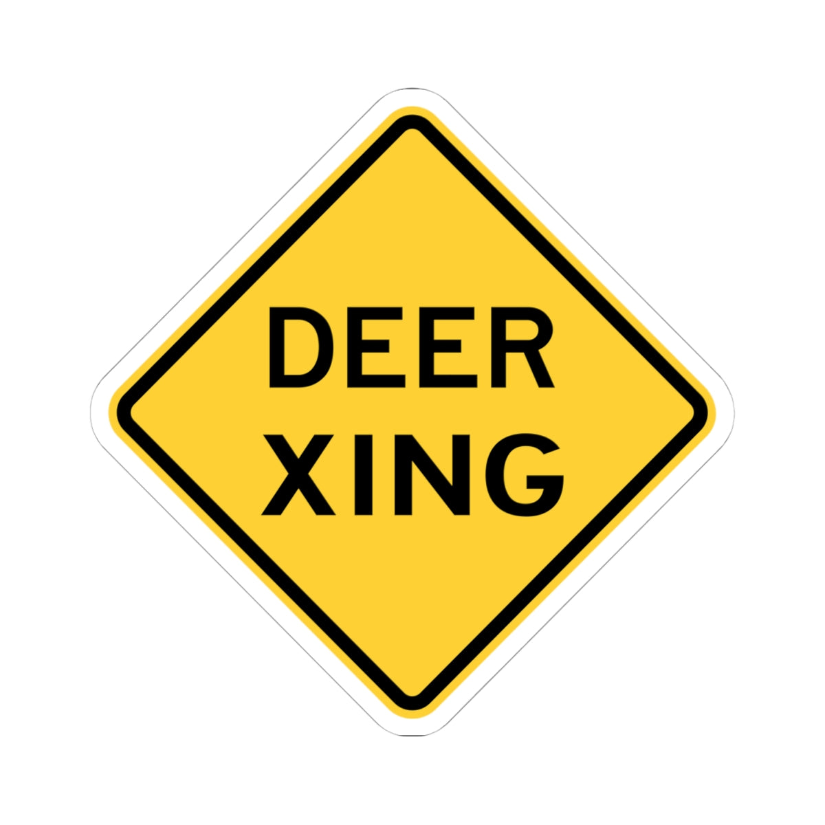 NJ Road sign WNJ11-3 obsolete (New Jersey) (Road Sign) STICKER Vinyl Kiss-Cut Decal
