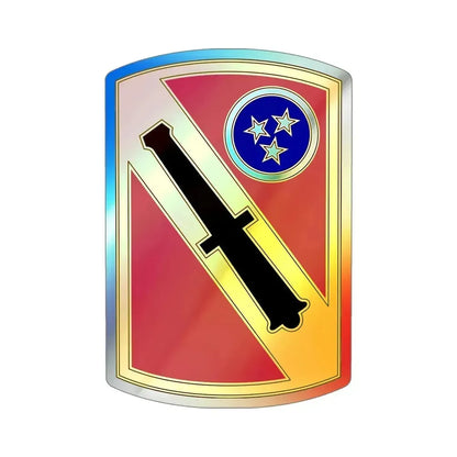 196th Field Artillery Brigade v3 (U.S. Army) Holographic STICKER Die-Cut Vinyl Decal 6 Inch Holographic - The Sticker Space
