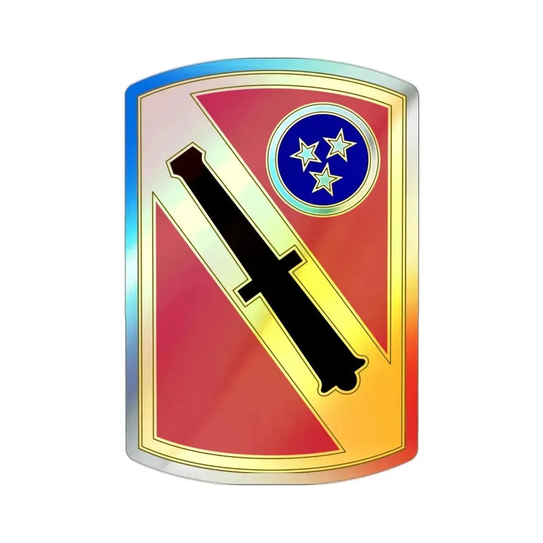196th Field Artillery Brigade v3 (U.S. Army) Holographic STICKER Die-Cut Vinyl Decal - The Sticker Space