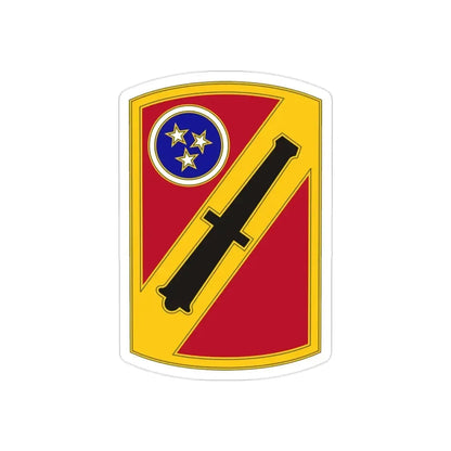 196th Field Artillery Brigade v3 (U.S. Army) REVERSE PRINT Transparent Die-Cut STICKER - The Sticker Space