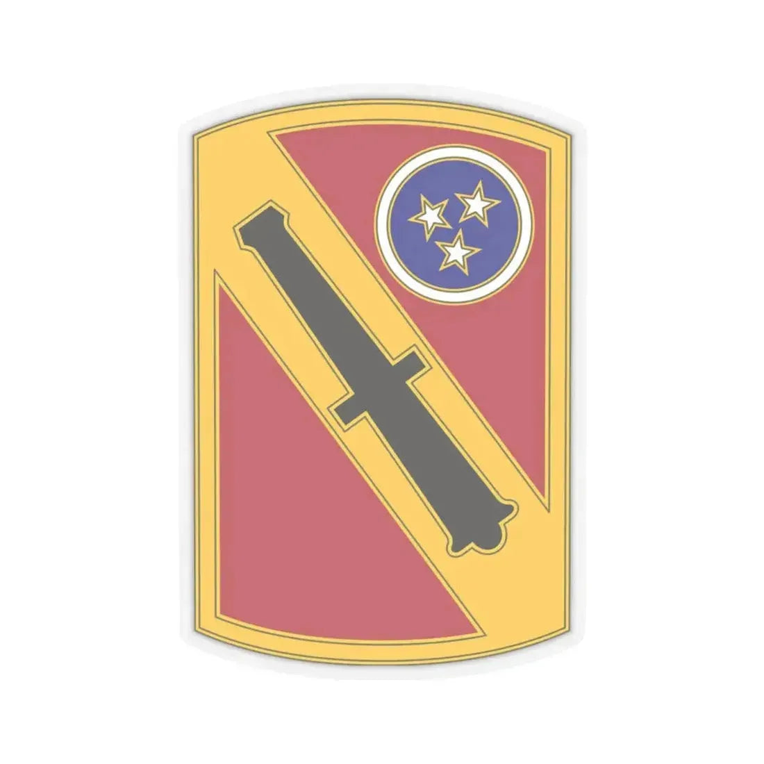 196th Field Artillery Brigade v3 (U.S. Army) STICKER Vinyl Kiss-Cut Decal 4 Inch Transparent - The Sticker Space