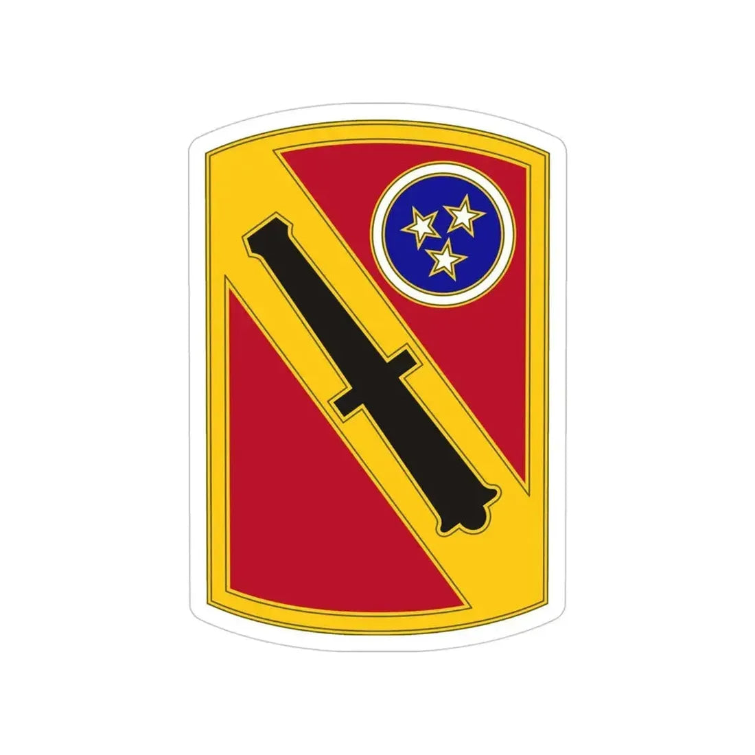 196th Field Artillery Brigade v3 (U.S. Army) Transparent STICKER Die-Cut Vinyl Decal 4 Inch - The Sticker Space