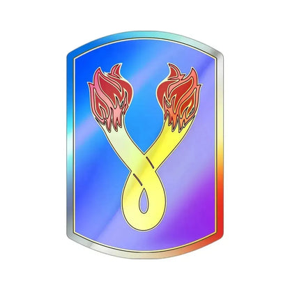 196TH INFANTRY BRIGADE (U.S. Army) Holographic STICKER Die-Cut Vinyl Decal 3 Inch Holographic - The Sticker Space