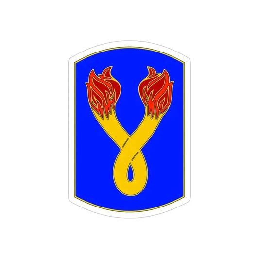 196TH INFANTRY BRIGADE (U.S. Army) REVERSE PRINT Transparent Die-Cut STICKER 6 Inch Die-Cut Transparent - The Sticker Space