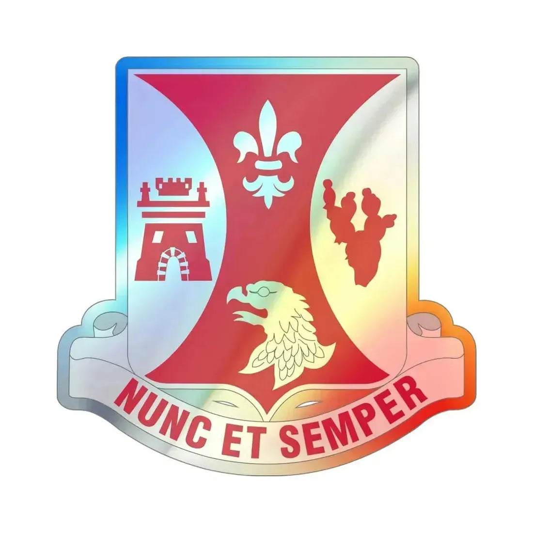196th Infantry Regiment (U.S. Army) Holographic STICKER Die-Cut Vinyl Decal 5 Inch Holographic - The Sticker Space